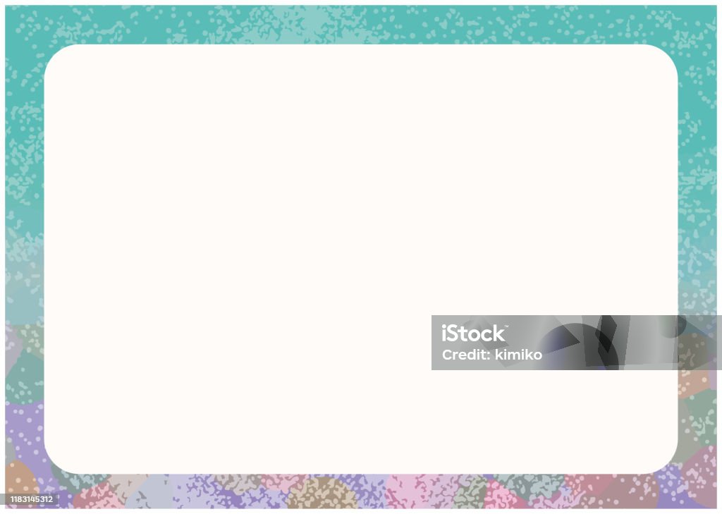 Blue Gradient Frame Background Frame Hand Painted Watercolor Style ...