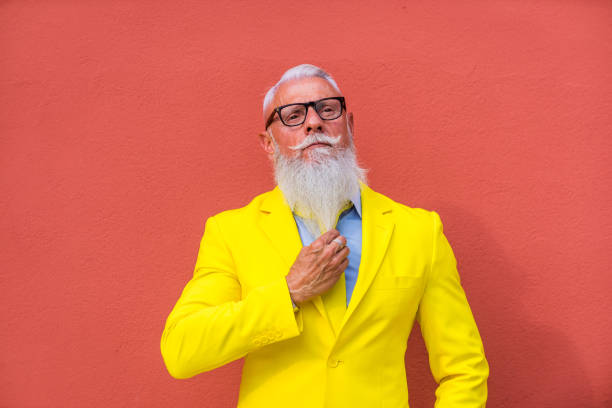 istock Stylish hipster senior man 1183147400