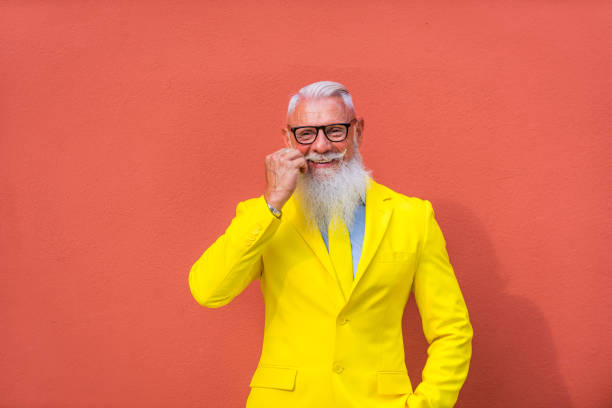 istock Stylish hipster senior man 1183147461