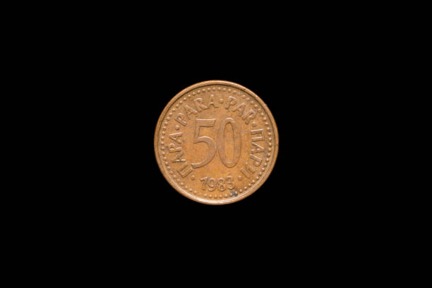 istock Old Yugoslavian 50 Para coin from 1983, reverse 1183149594