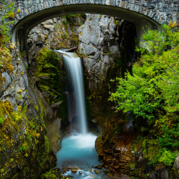 istock Christine Falls and Pool Under Stone Bridge 1183151648