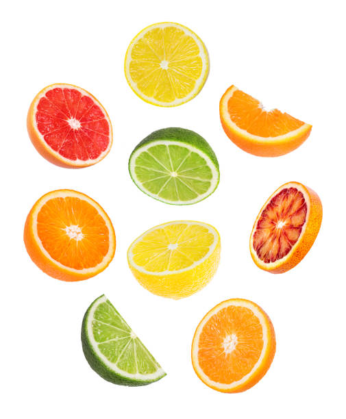 istock Citrus Fruit Set orange, grapefruit, lime, lemon isolated on white 1183155655