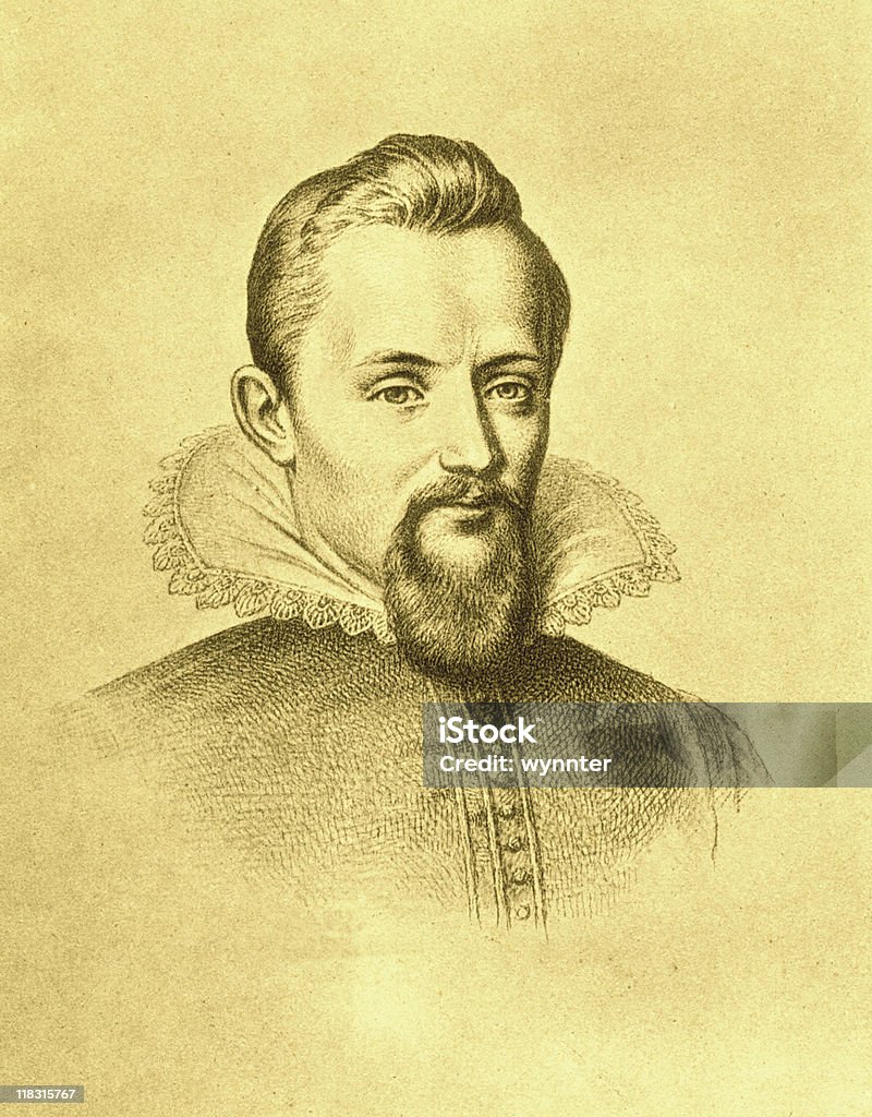 Sepia Portrait of Johannes Kepler  Johannes Kepler Stock Photo