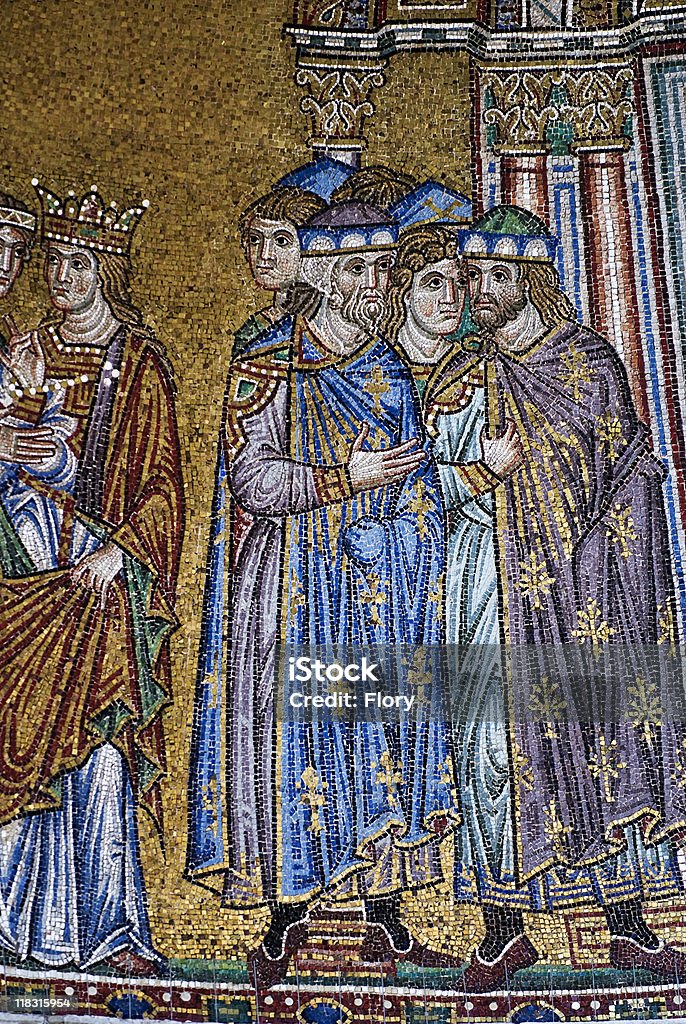 Impero Bizantino mosaico della Basilica di San Marco, Venezia - Foto stock royalty-free di Architettura