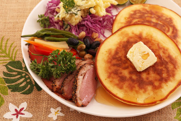 Healthy and tasty meals in a dish