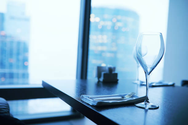 istock Cocktail glasses on the windowsill by the glass 1183164923