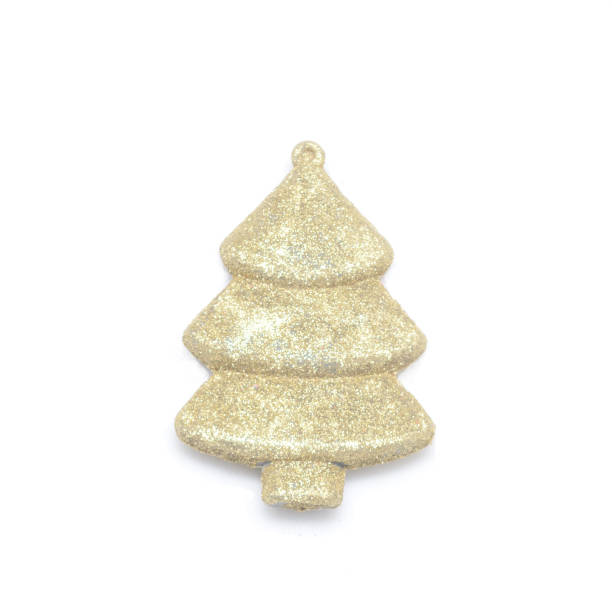 New Year's toy christmas tree isolated on a white background.