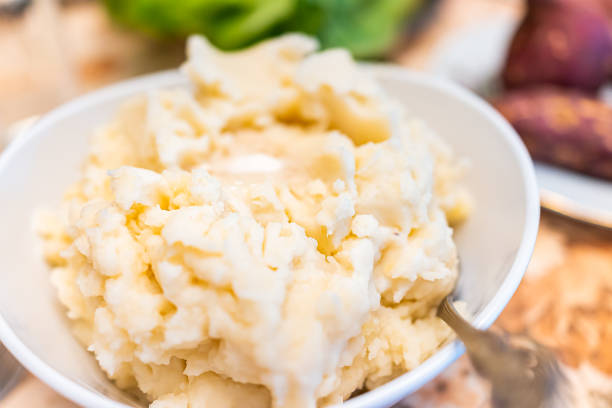 Mashed potato on a plate
