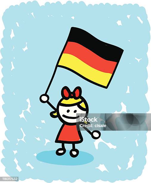 Kid With Germany Flag Cartoon Stock Illustration - Download Image Now - Fan - Enthusiast, Basketball - Sport, Billboard Posting
