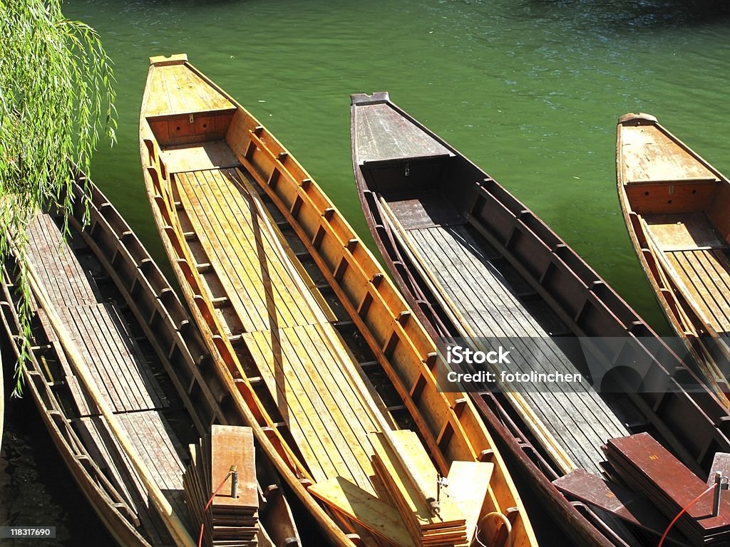 Ruderboote am Neckar - Lizenzfrei Baden-Württemberg Stock-Foto