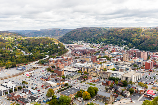 The Town Of Johnstown Pennsylvania From The Highest Point