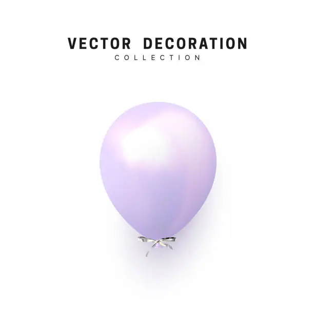 Vector illustration of Balloon isolated on white background.