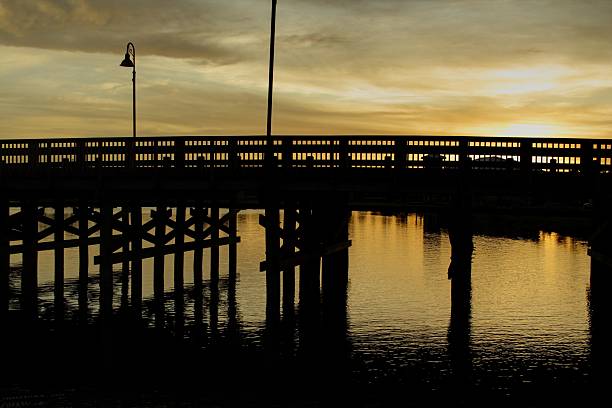 istock Sunset With a Small Bridge in the Foreground 118318253