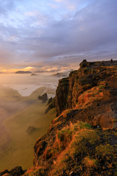 istock Black Beach sunset landscape in Iceland, Europe 1183190699