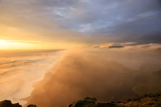 Photo of Black Beach sunset landscape in Iceland, Europe