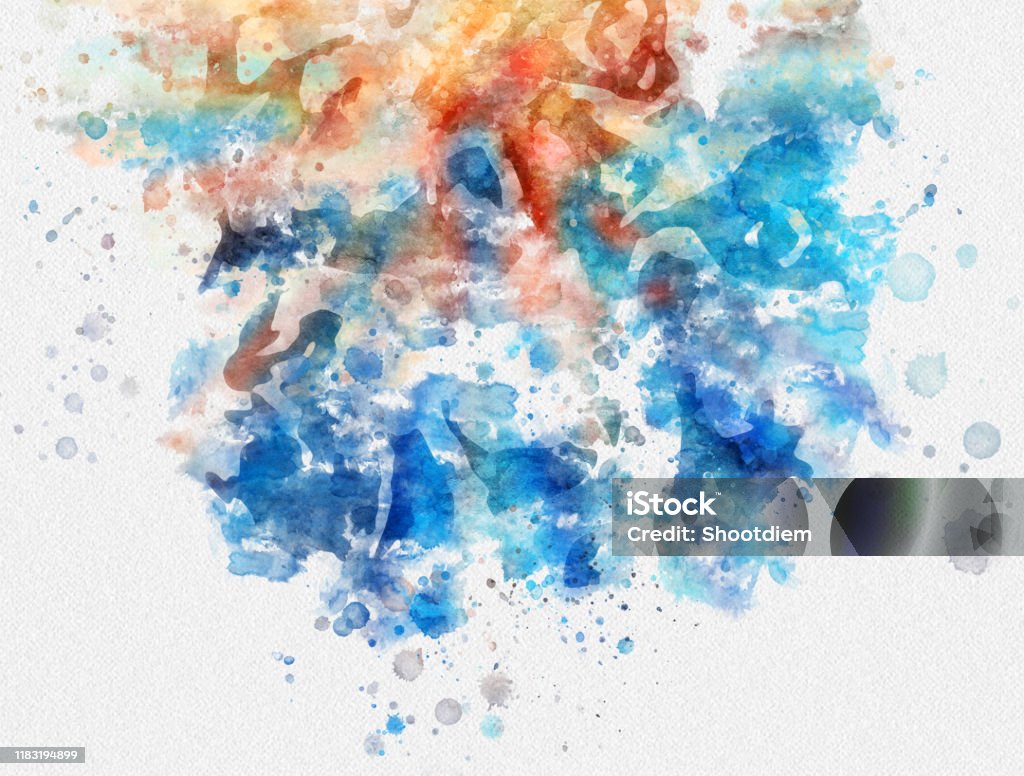 Nền Màu Nước Đầy Màu Sắc Trừu Tượng Nền Sơn Nghệ Thuật Cho Thiết ...