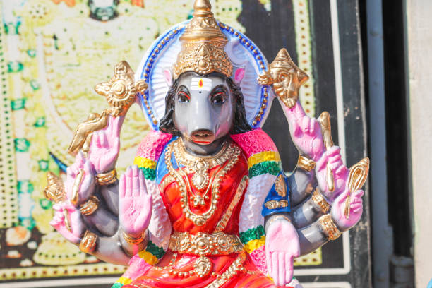 istock Indian God Lord Vishnu Dashavatar Statue Cultural Religious 1183197008