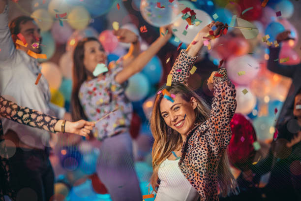 istock Women having fun at a party 1183204415