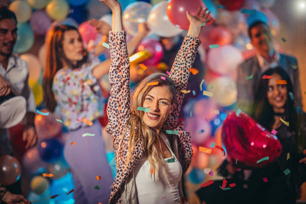 istock Women having fun at a party 1183204472