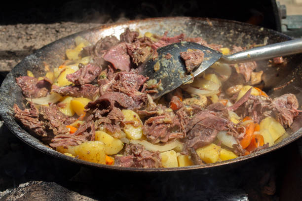 Beef with vegetables.