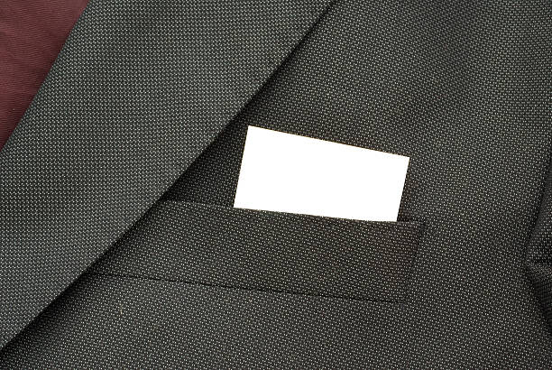 istock Blank business card in his pocket 118320601