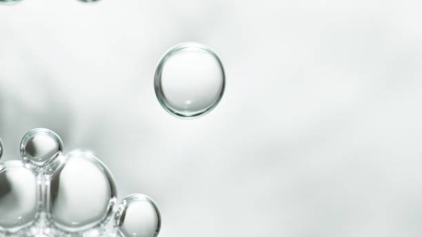 istock transparent cosmetic gas bubbles in low angle on blue background 1183206510
