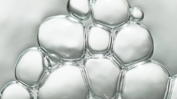 istock transparent cosmetic gas bubbles in low angle on blue background 1183206531