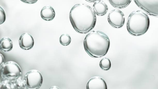 istock transparent cosmetic gas bubbles in low angle on blue background 1183206582