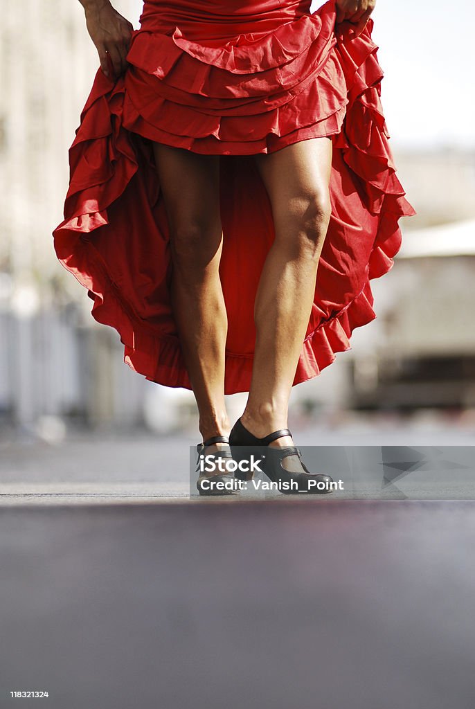 Il Flamenco gambe - Foto stock royalty-free di Città di Málaga
