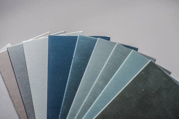 istock Protective coating of aluminum. Anodized aluminum for building profiles 1183213521