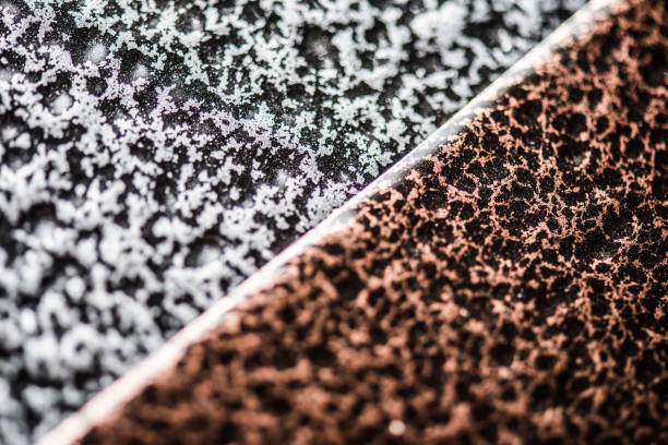 istock Powder coatings samples on metal plate 1183213633