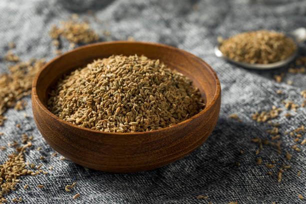 istock Raw Brown Organic  Ajwain Seed 1183213767