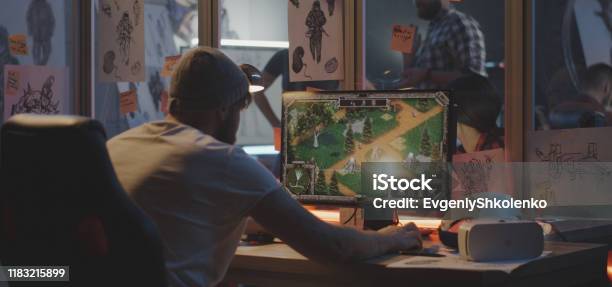 Game Development White Testing Developer Testing Video Game Stock Photo - Download Image Now - Design ...