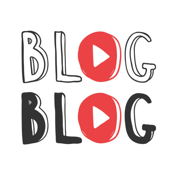 istock Blog. Sticker for social media content. Vector hand drawn illustration design. 1183216134
