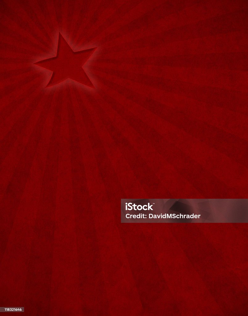 Roter Stern Sonnenstrahl - Lizenzfrei Abstrakt Stock-Illustration