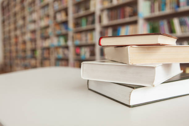 istock Pile of books at the library 1183217681