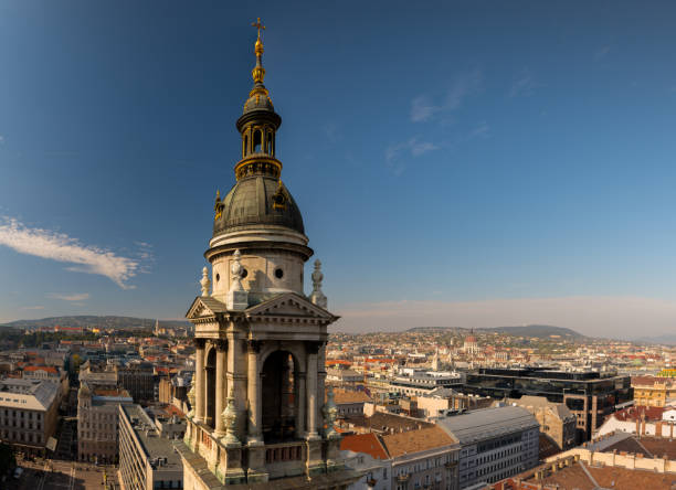 istock St. Stephen's Basilica in Budapest with a view over the city. 1183222545