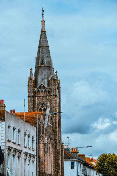 All Saints Church Tower In Eastbourne, UK