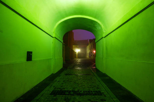 Old City at Night, Warsaw, Poland