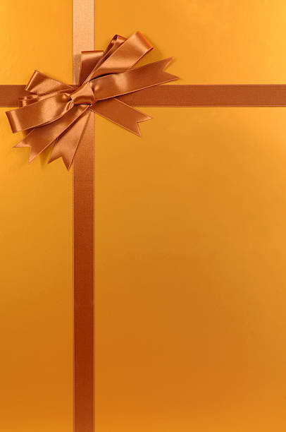 istock Copper gold gift ribbon 118322690