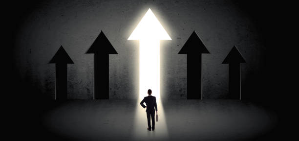 istock Businessman choosing the right way 1183227425