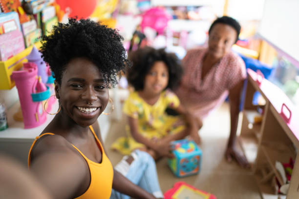 istock Portrait of a three generation family playing 1183227567