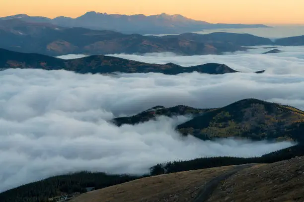 Photo of Fog Inversion on Mount Evans - Colorado