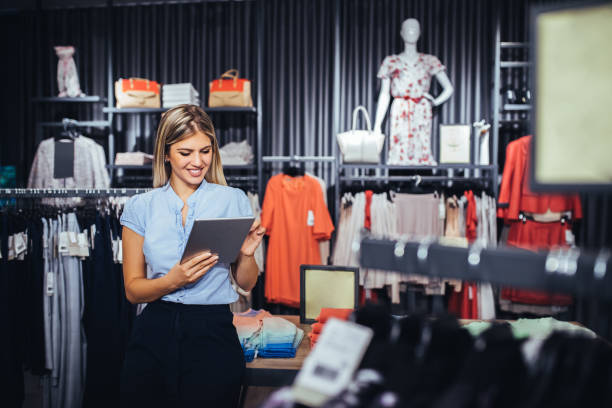 istock Creating a website to promote her clothing line 1183232456