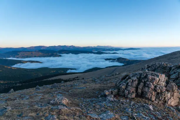 Photo of Fog Inversion on Mount Evans - Colorado