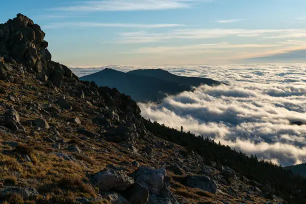 Photo of Fog Inversion on Mount Evans - Colorado