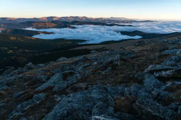 Photo of Fog Inversion on Mount Evans - Colorado