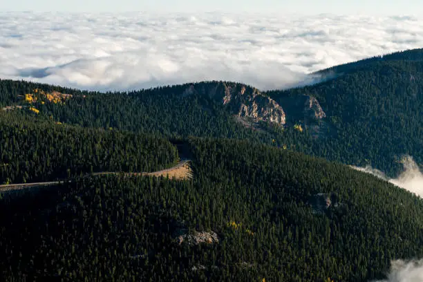 Photo of Fog Inversion on Mount Evans - Colorado