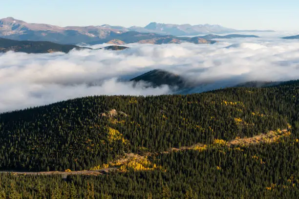 Photo of Fog Inversion on Mount Evans - Colorado