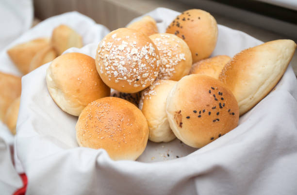 istock Images of various bread rolls and buns 1183234910